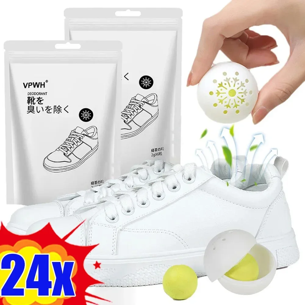 Shoe Deodorizer Ball - 24/1 ชิ้นรองเท้าระงับกลิ่นกายลูก Freshener รองเท้าชากลิ่นหอม Essential Foot