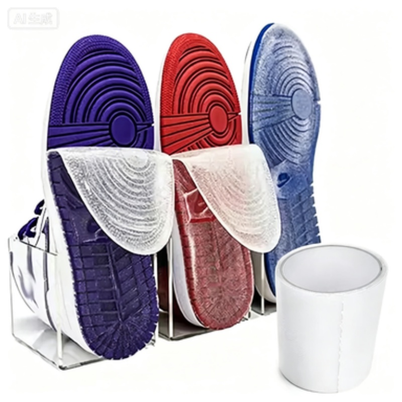Sneaker Care Kit - แผ่นป้องกันพื้นรองเท้ากันสึก ทนทานต่อการลื่นไถล แผ่นกาวติดพื้นรองเท้าสำหรับรองเท้าผ้าใบ รองเท้าส้นสูง ใช้ซ่อมแซมหรือเปลี่ยนพื้นรองเท้า