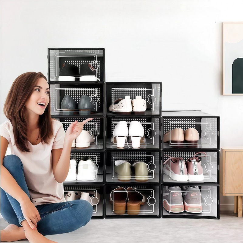 กล่องเก็บรองเท้าแบบซ้อนกันได้, - Sneaker Case บทวิจารณ์และราคา