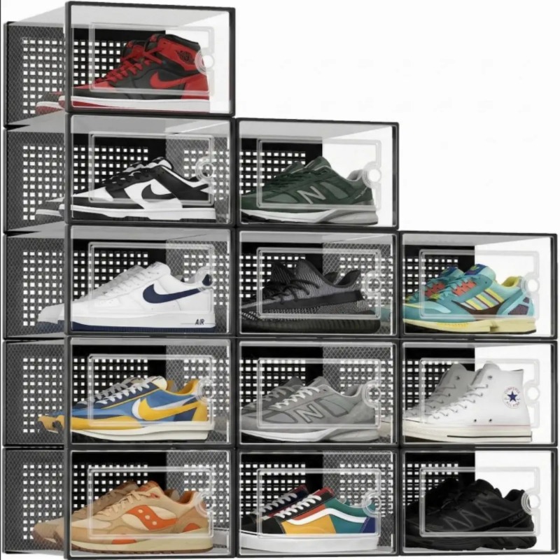 กล่องเก็บรองเท้าแบบซ้อนกันได้, - Sneaker Case บทวิจารณ์และราคา