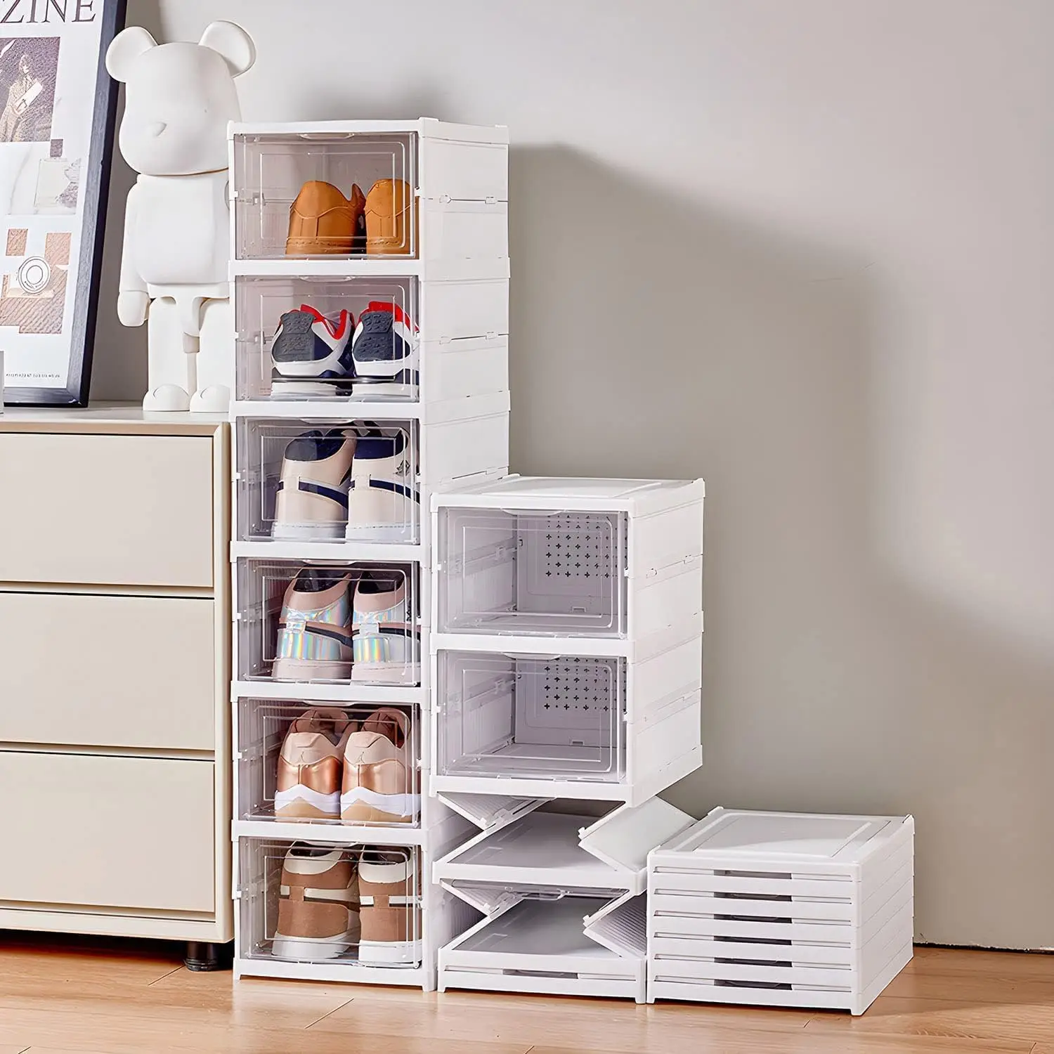 3/6 ชั้นพับรองเท้ากล่องเก็บรอง - Sneaker Case บทวิจารณ์และราคา